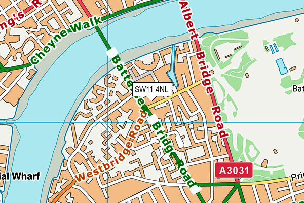 SW11 4NL map - OS VectorMap District (Ordnance Survey) SW11 4NL map - OS VectorMap District (Ordnance Survey)