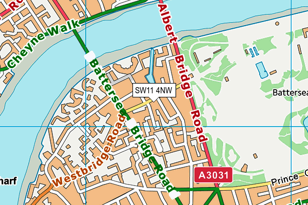 SW11 4NW map - OS VectorMap District (Ordnance Survey) SW11 4NW map - OS VectorMap District (Ordnance Survey)