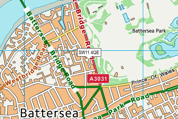 SW11 4QE map - OS VectorMap District (Ordnance Survey) SW11 4QE map - OS VectorMap District (Ordnance Survey)