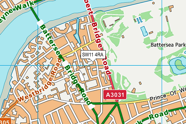 SW11 4RA map - OS VectorMap District (Ordnance Survey) SW11 4RA map - OS VectorMap District (Ordnance Survey)