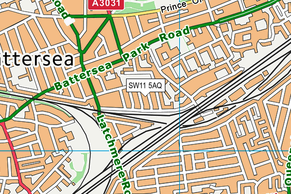 SW11 5AQ map - OS VectorMap District (Ordnance Survey) SW11 5AQ map - OS VectorMap District (Ordnance Survey)