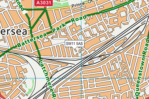 SW11 5AS map - OS VectorMap District (Ordnance Survey) SW11 5AS map - OS VectorMap District (Ordnance Survey)