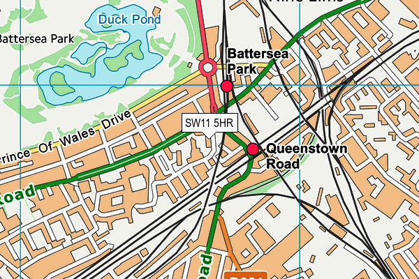 SW11 5HR map - OS VectorMap District (Ordnance Survey) SW11 5HR map - OS VectorMap District (Ordnance Survey)