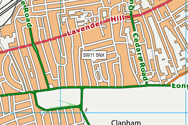 SW11 5NX map - OS VectorMap District (Ordnance Survey) SW11 5NX map - OS VectorMap District (Ordnance Survey)