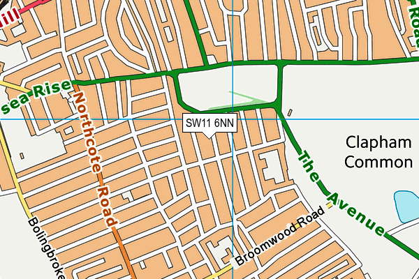 SW11 6NN map - OS VectorMap District (Ordnance Survey) SW11 6NN map - OS VectorMap District (Ordnance Survey)