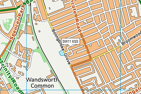 SW11 6SS map - OS VectorMap District (Ordnance Survey) SW11 6SS map - OS VectorMap District (Ordnance Survey)