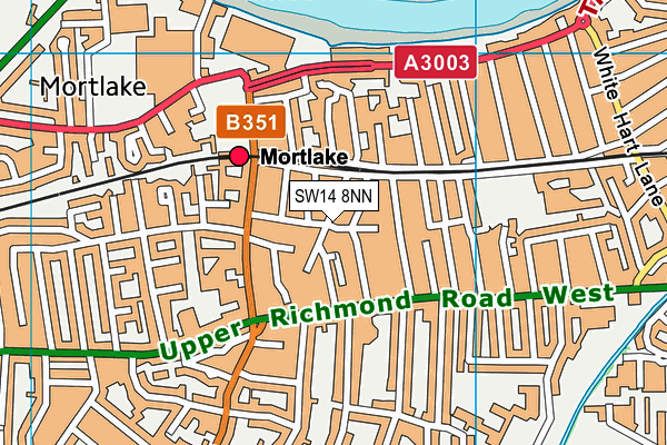 SW14 8NN map - OS VectorMap District (Ordnance Survey) SW14 8NN map - OS VectorMap District (Ordnance Survey)