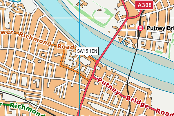 SW15 1EN map - OS VectorMap District (Ordnance Survey) SW15 1EN map - OS VectorMap District (Ordnance Survey)