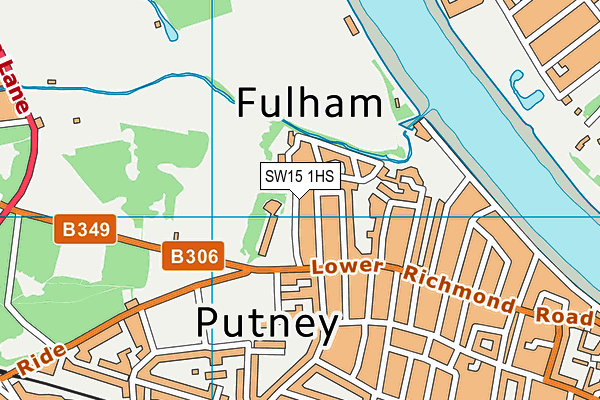 SW15 1HS map - OS VectorMap District (Ordnance Survey) SW15 1HS map - OS VectorMap District (Ordnance Survey)