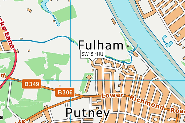 SW15 1HU map - OS VectorMap District (Ordnance Survey) SW15 1HU map - OS VectorMap District (Ordnance Survey)