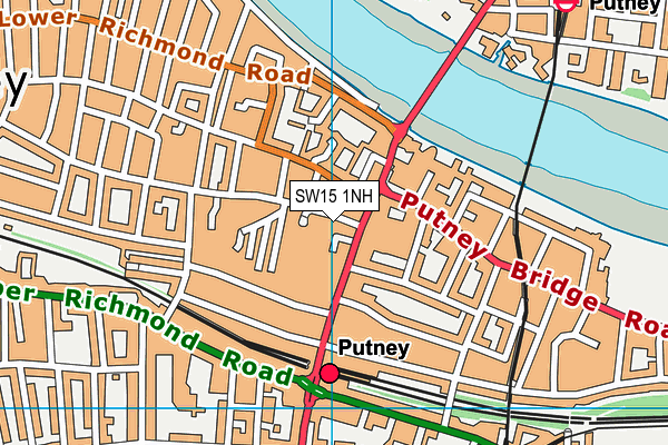 SW15 1NH map - OS VectorMap District (Ordnance Survey) SW15 1NH map - OS VectorMap District (Ordnance Survey)