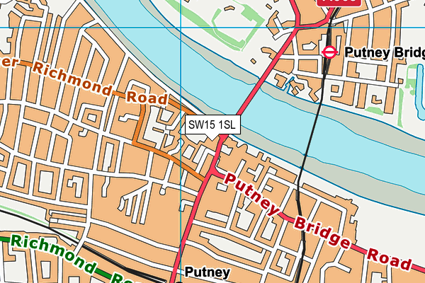 SW15 1SL map - OS VectorMap District (Ordnance Survey) SW15 1SL map - OS VectorMap District (Ordnance Survey)