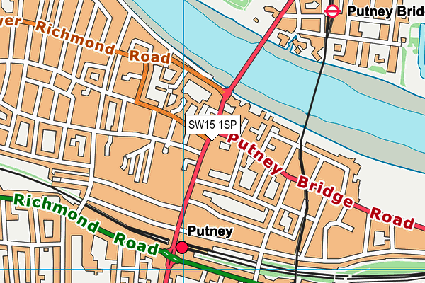 SW15 1SP map - OS VectorMap District (Ordnance Survey) SW15 1SP map - OS VectorMap District (Ordnance Survey)