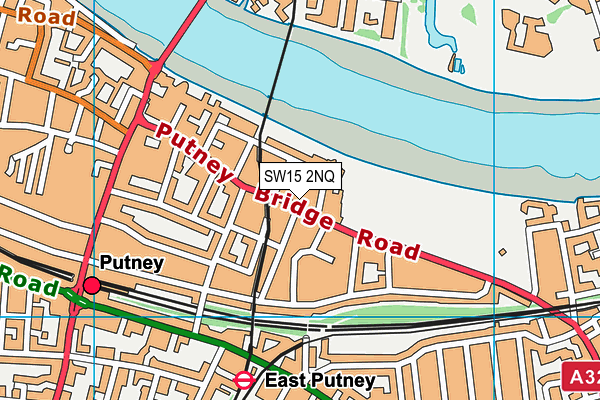SW15 2NQ map - OS VectorMap District (Ordnance Survey) SW15 2NQ map - OS VectorMap District (Ordnance Survey)
