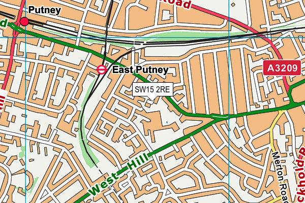 SW15 2RE map - OS VectorMap District (Ordnance Survey) SW15 2RE map - OS VectorMap District (Ordnance Survey)