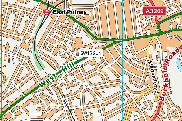 SW15 2UN map - OS VectorMap District (Ordnance Survey) SW15 2UN map - OS VectorMap District (Ordnance Survey)