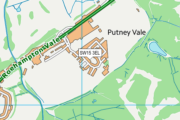 SW15 3EL map - OS VectorMap District (Ordnance Survey) SW15 3EL map - OS VectorMap District (Ordnance Survey)