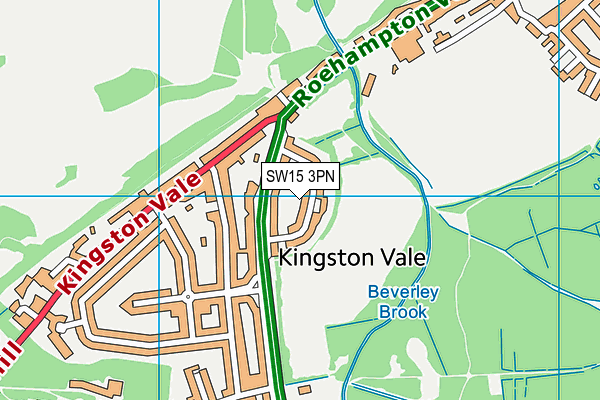 SW15 3PN map - OS VectorMap District (Ordnance Survey) SW15 3PN map - OS VectorMap District (Ordnance Survey)
