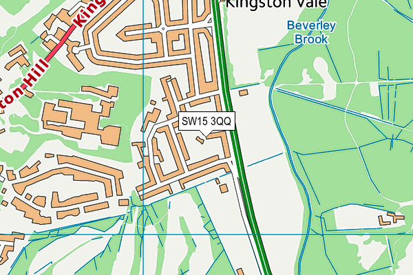 SW15 3QQ map - OS VectorMap District (Ordnance Survey) SW15 3QQ map - OS VectorMap District (Ordnance Survey)