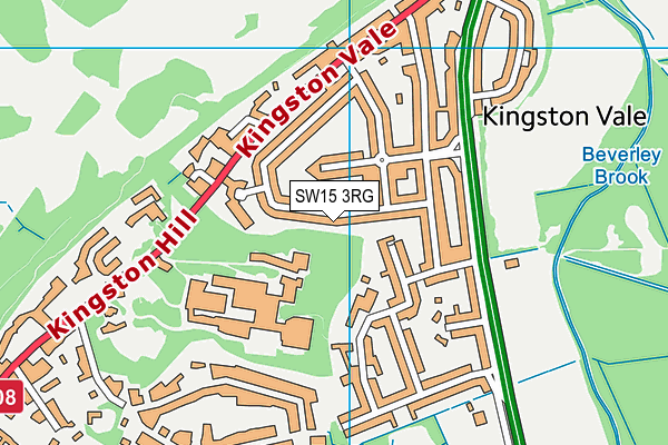 SW15 3RG map - OS VectorMap District (Ordnance Survey) SW15 3RG map - OS VectorMap District (Ordnance Survey)