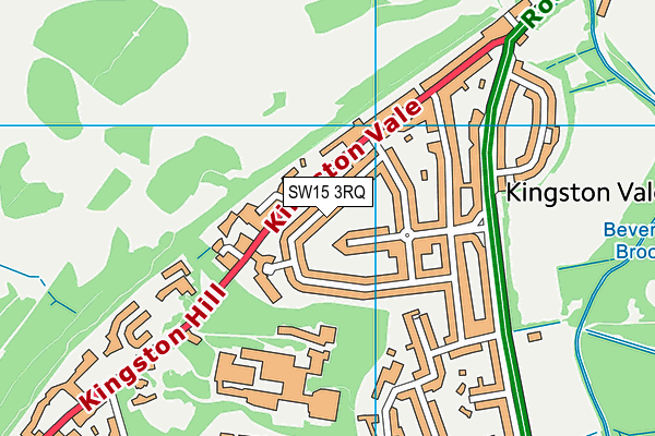 SW15 3RQ map - OS VectorMap District (Ordnance Survey) SW15 3RQ map - OS VectorMap District (Ordnance Survey)