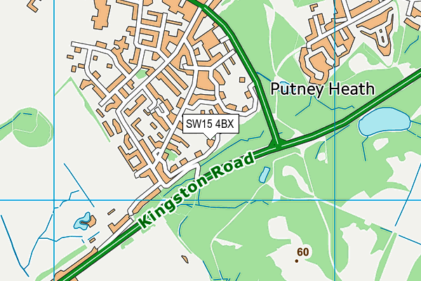 SW15 4BX map - OS VectorMap District (Ordnance Survey) SW15 4BX map - OS VectorMap District (Ordnance Survey)