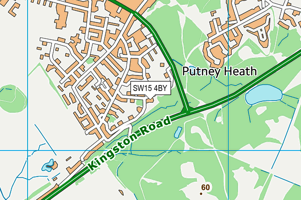 SW15 4BY map - OS VectorMap District (Ordnance Survey) SW15 4BY map - OS VectorMap District (Ordnance Survey)