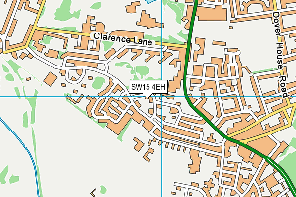 SW15 4EH map - OS VectorMap District (Ordnance Survey) SW15 4EH map - OS VectorMap District (Ordnance Survey)