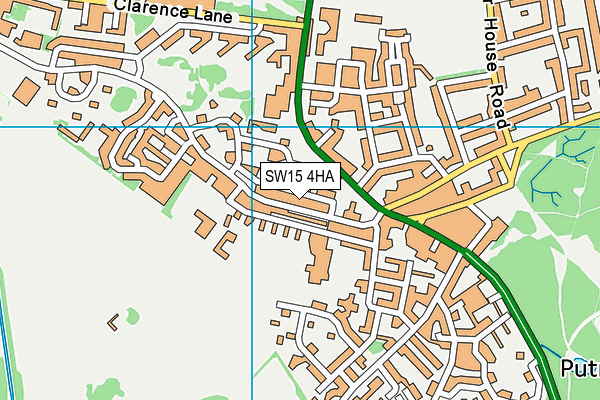 SW15 4HA map - OS VectorMap District (Ordnance Survey) SW15 4HA map - OS VectorMap District (Ordnance Survey)