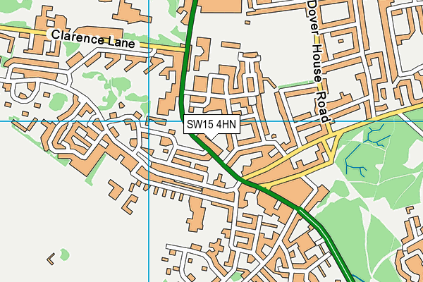SW15 4HN map - OS VectorMap District (Ordnance Survey) SW15 4HN map - OS VectorMap District (Ordnance Survey)