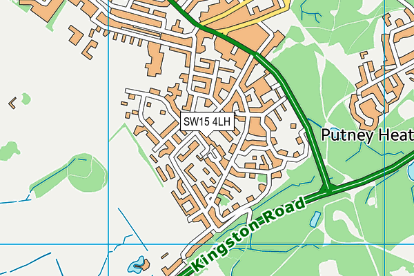 SW15 4LH map - OS VectorMap District (Ordnance Survey) SW15 4LH map - OS VectorMap District (Ordnance Survey)