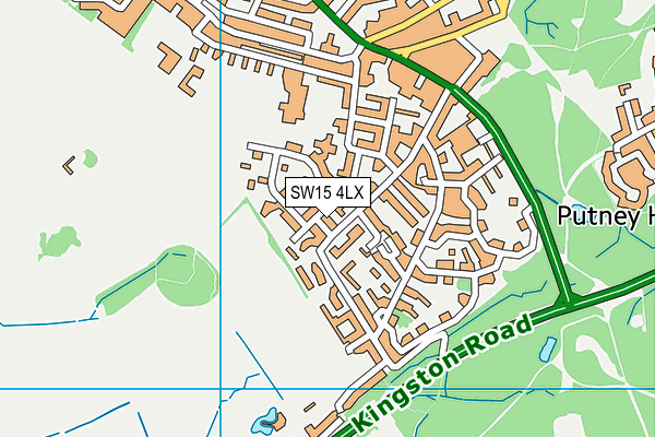 SW15 4LX map - OS VectorMap District (Ordnance Survey) SW15 4LX map - OS VectorMap District (Ordnance Survey)