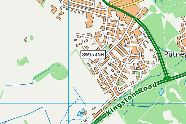 SW15 4NH map - OS VectorMap District (Ordnance Survey) SW15 4NH map - OS VectorMap District (Ordnance Survey)