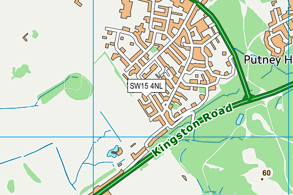 SW15 4NL map - OS VectorMap District (Ordnance Survey) SW15 4NL map - OS VectorMap District (Ordnance Survey)