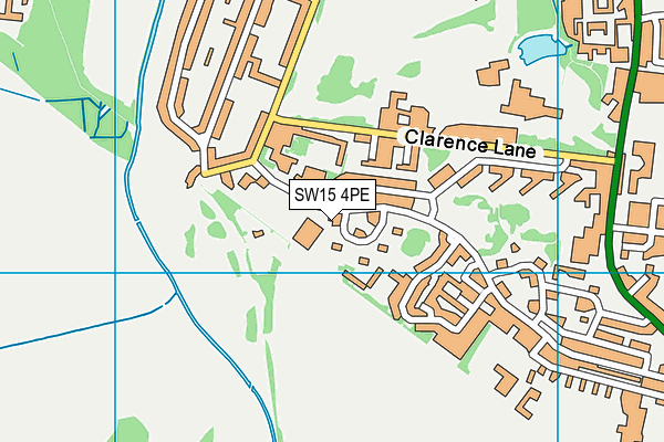 SW15 4PE map - OS VectorMap District (Ordnance Survey) SW15 4PE map - OS VectorMap District (Ordnance Survey)