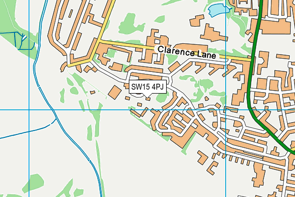 SW15 4PJ map - OS VectorMap District (Ordnance Survey) SW15 4PJ map - OS VectorMap District (Ordnance Survey)