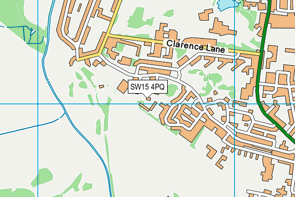 SW15 4PQ map - OS VectorMap District (Ordnance Survey) SW15 4PQ map - OS VectorMap District (Ordnance Survey)
