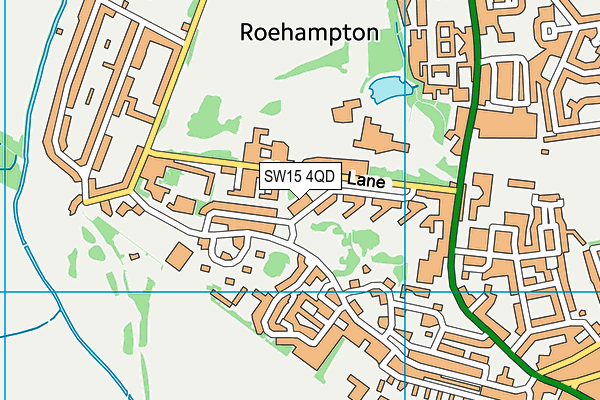 SW15 4QD map - OS VectorMap District (Ordnance Survey) SW15 4QD map - OS VectorMap District (Ordnance Survey)