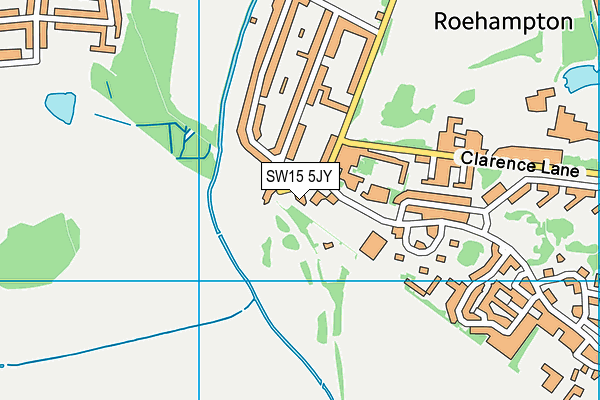 SW15 5JY map - OS VectorMap District (Ordnance Survey) SW15 5JY map - OS VectorMap District (Ordnance Survey)