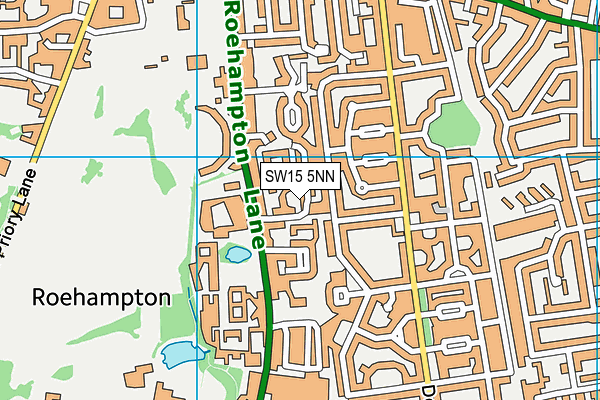 SW15 5NN map - OS VectorMap District (Ordnance Survey) SW15 5NN map - OS VectorMap District (Ordnance Survey)