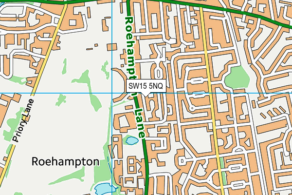 SW15 5NQ map - OS VectorMap District (Ordnance Survey) SW15 5NQ map - OS VectorMap District (Ordnance Survey)