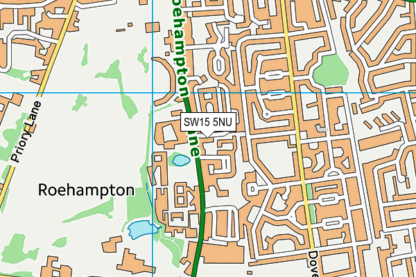 SW15 5NU map - OS VectorMap District (Ordnance Survey) SW15 5NU map - OS VectorMap District (Ordnance Survey)