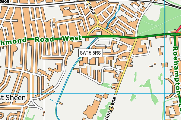 SW15 5RS map - OS VectorMap District (Ordnance Survey) SW15 5RS map - OS VectorMap District (Ordnance Survey)