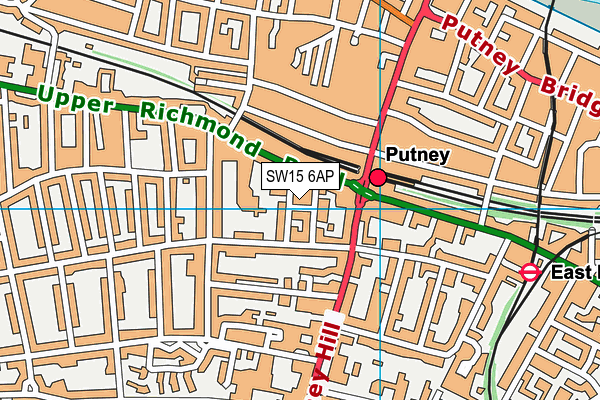 SW15 6AP map - OS VectorMap District (Ordnance Survey) SW15 6AP map - OS VectorMap District (Ordnance Survey)