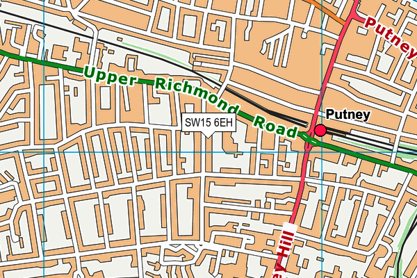 SW15 6EH map - OS VectorMap District (Ordnance Survey) SW15 6EH map - OS VectorMap District (Ordnance Survey)