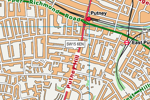 SW15 6EN map - OS VectorMap District (Ordnance Survey) SW15 6EN map - OS VectorMap District (Ordnance Survey)