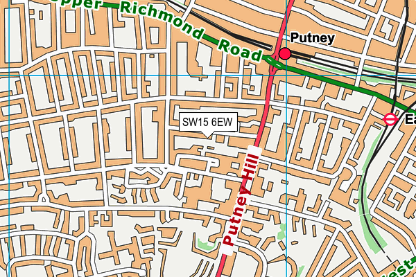 SW15 6EW map - OS VectorMap District (Ordnance Survey) SW15 6EW map - OS VectorMap District (Ordnance Survey)