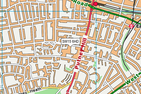 SW15 6HD map - OS VectorMap District (Ordnance Survey) SW15 6HD map - OS VectorMap District (Ordnance Survey)
