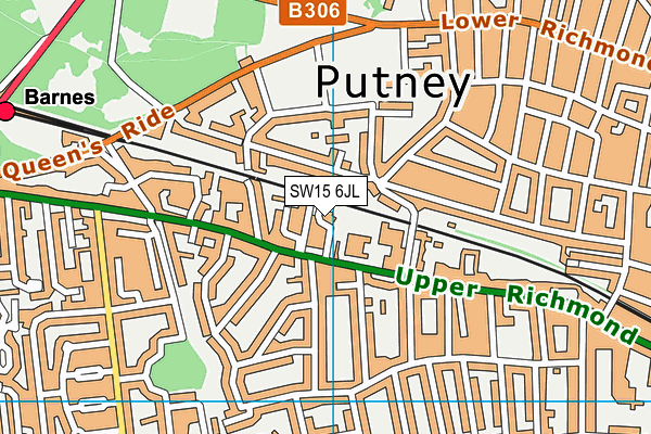 SW15 6JL map - OS VectorMap District (Ordnance Survey) SW15 6JL map - OS VectorMap District (Ordnance Survey)