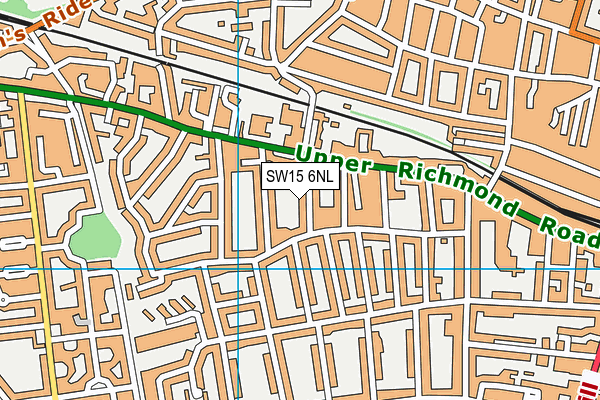 SW15 6NL map - OS VectorMap District (Ordnance Survey) SW15 6NL map - OS VectorMap District (Ordnance Survey)